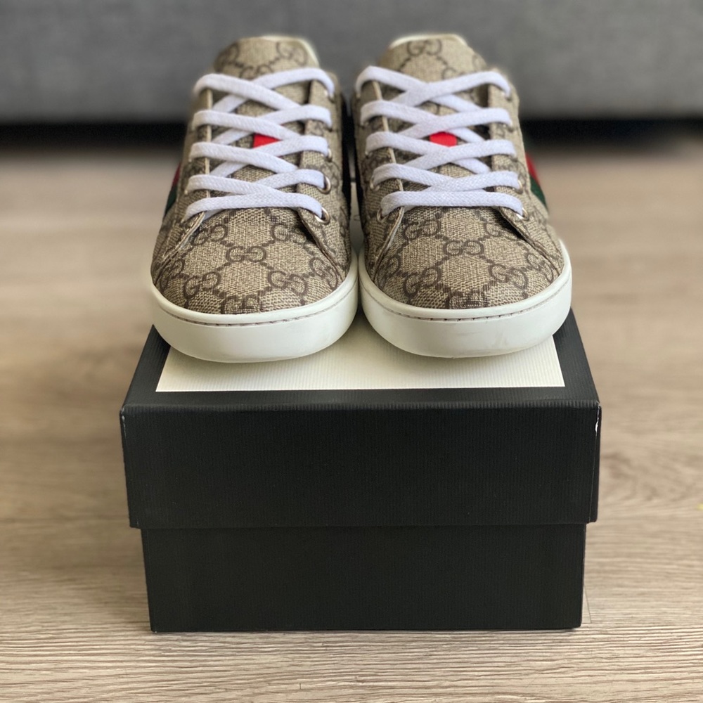 Boys GUCCI Ace GG Supreme Sneakers